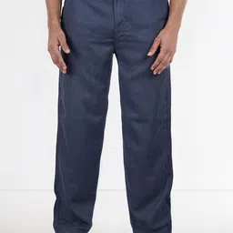 Celio Men Loose Fit Easy Wash Mid-Rise Trousers-image-10
