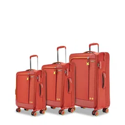 Safari Vantage Set Of 3 Checked Soft-Sided Trolley Bags-picture-15