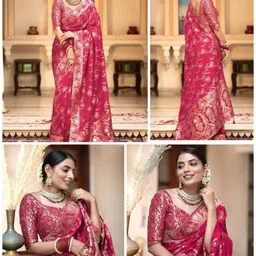 tammu designer Ethnic Motifs Zari Art Silk Handloom Banarasi Saree-picture-18