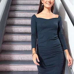 STYLECAST X KASSUALLY Women Solid Sheath Dress-image-0