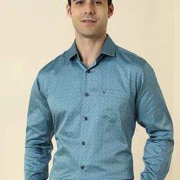 Allen Solly Men Geometric Printed Spread Collar Cotton Formal Shirt-picture-10