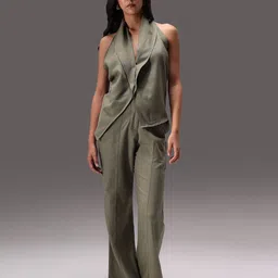 Obleka V Neck Waistcoat With Trousers Co-Ords-picture-16