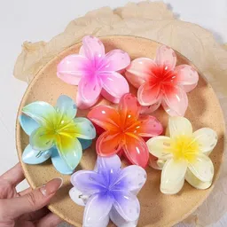 DIVASTRI Women Set of 3 Floral Claw Clip-image-65