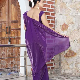 Anouk Satin Ready To Wear Saree image 3