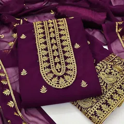 Maroosh Embellished Unstitched Dress Material-picture-37