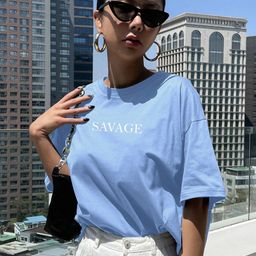 TOGS & TERRE Typography Printed Organic Cotton Round Neck Oversized T-shirt-picture-48