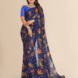 Moda Rapido Floral Poly Georgette Saree-picture-23