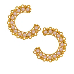 piah Gold-Plated Brass Pearls Earrings-picture-41