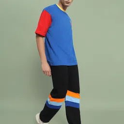 WEARDUDS Men Color-Blocked Relaxed-Fit Joggers image 5