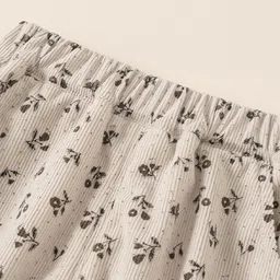 LULU & SKY Girls Floral Printed High-Rise Trousers image 4