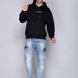 Antiloop Men Printed Drop Shoulder Hooded Sweatshirt image 2