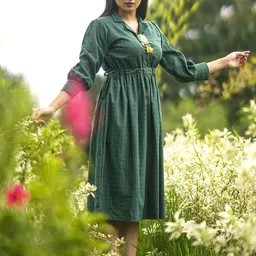 JITI Checked A-Line Dress image 3