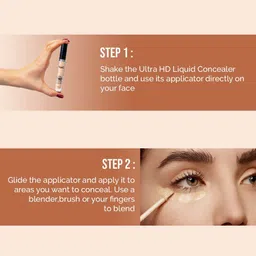 GLAM21 Set of Ultra HD Concealer 5g - Toast & Illuminating Primer 25g - 01 image 2