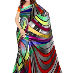 SHIVAM FABRICS Poly Georgette Saree-picture-37