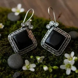 Sajni Diamond Shaped Drop Earrings-picture-26