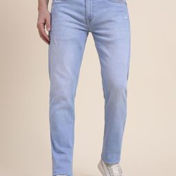 JADE BLUE Men Slim Fit Mid-Rise Light Fade Jeans-picture-7