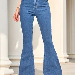 ROBECULT COLLECTION Women Bootilicious Flared High-Rise Stretchable Jeans-picture-31