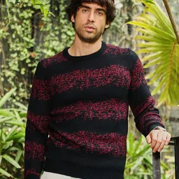 Campus Sutra Men Striped Pullover-image-45