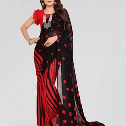 Moda Rapido Polka Dot Printed Saree-picture-19