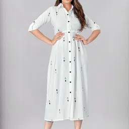 Moda Rapido Women Printed Flared Sleeves Thread Work Kurta-image-54