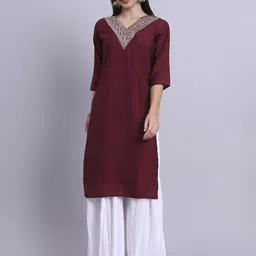 BANJANAN Women Embellished Daily Straight Kurta-picture-39