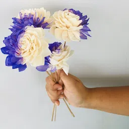 Vanchai Purple 5 Pieces Artificial Flower image 3