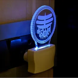 1ST TIME Red & White Printed Acrylic Traditional Abstract Shaped Shaped Wall Lamp image 2