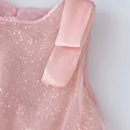 StyleCast x Revolte Girls Embellished Sequinned Georgette A-Line Dress image 2