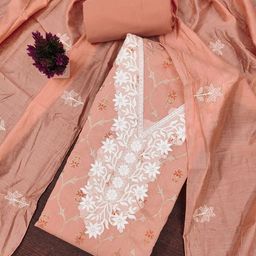 Panzora Floral Embroidered Unstitched Dress Material-picture-45
