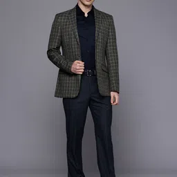 raymond Park Avenue Contemporary Fit Checked Single Breasted Formal Blazer image 2