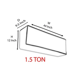 The Furnishing Tree Brown Printed Air Conditioner Cover image 5