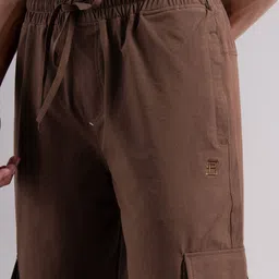 PAUL STREET Men Relaxed Easy Wash Cargos Trousers image 3
