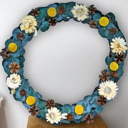 Cortina Blue & White Boho Round Wall Hanging-picture-22