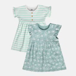 MINI KLUB Floral Print Flutter Sleeve Fit & Flare Dress-image-15