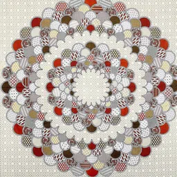 DGSM CRAFT Cream-Coloured Geometric 144 TC King Bedsheet with 2 Pillow Covers image 4