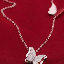 Zabby Allen Rose Gold-Plated Stainless Steel Butterfly Shaped Chain-picture-25