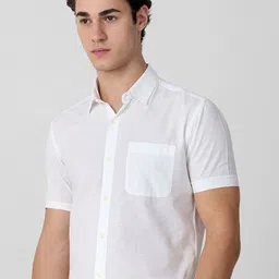 Mufti Men Slim Fit Solid Spread Collar Casual Shirt image 2