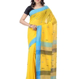 DESH BIDESH Woven Design Pure Cotton Taant Saree-picture-30