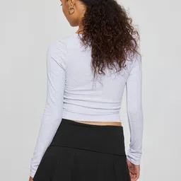 HERE&NOW Pleated Flared Mini Skirt image 4