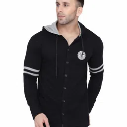 Blisstone Men Hooded Slim Fit T-shirt-image-59
