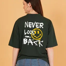 kintu parantu Women Pack of 2 Bugs Bunny Graphic Printed Round Neck Relaxed Fit T-shirts image 4