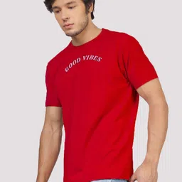 Greylongg Men Cotton Typography Printed Round Neck T-shirt image 3