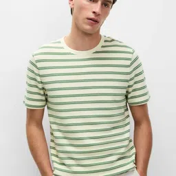 Marks & Spencer Striped Textured T-shirt-picture-24