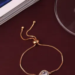 Shoshaa Rose Gold-Plated Handcrafted Wraparound Bracelet image 1