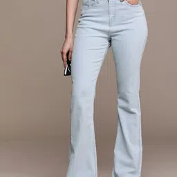 The Roadster Life Co. Women Skinny Flared Fit Light Fade Stretchable Mid-Rise Jeans-image-86