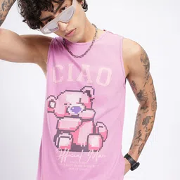 glitchez City Chill Printed Sleeveless T-shirt-picture-13