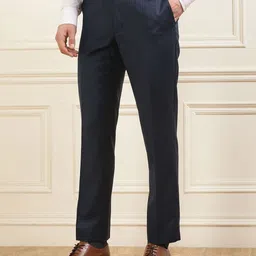 Ted Baker Men Mid-Rise Regular Fit Checkered Trousers-picture-23