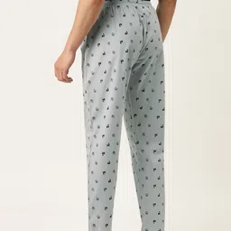 Urban Dog Men Grey Printed Lounge Pant image 3