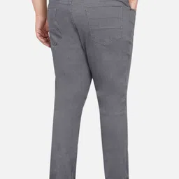 John Pride Men Plus Size Grey Smart Fit Stretchable Jeans image 5