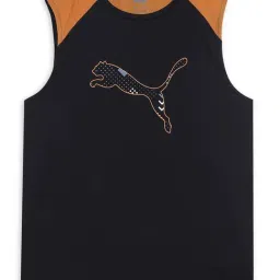 Puma Kids one8 Black & Brown Logo Tank-picture-34